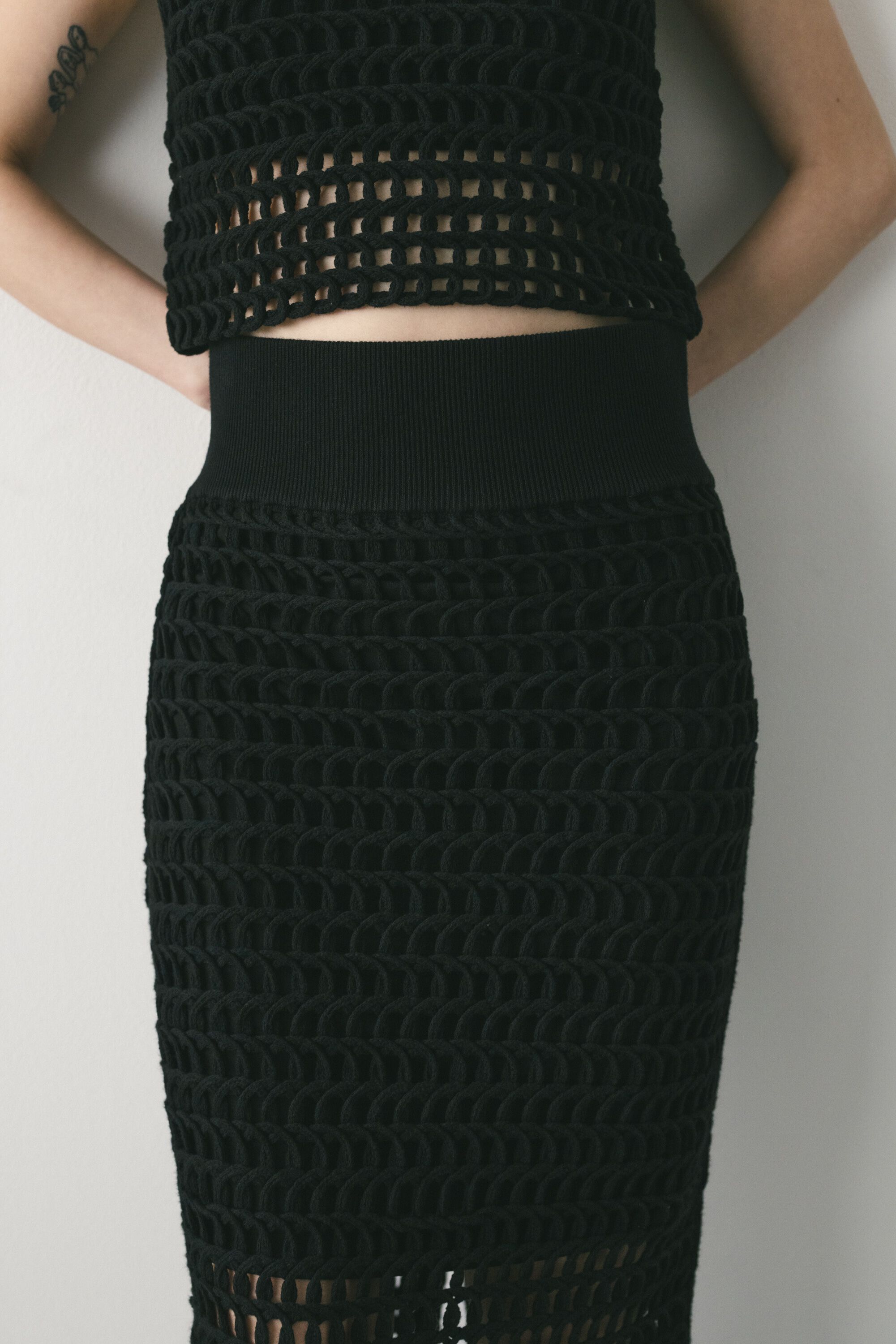 STYLEMIXER「テープヤーンニットタイトスカート」|スカート|