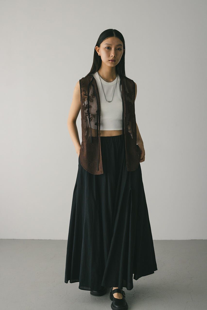 STYLEMIXER「ピンタックパネルフレアスカート」|スカート|