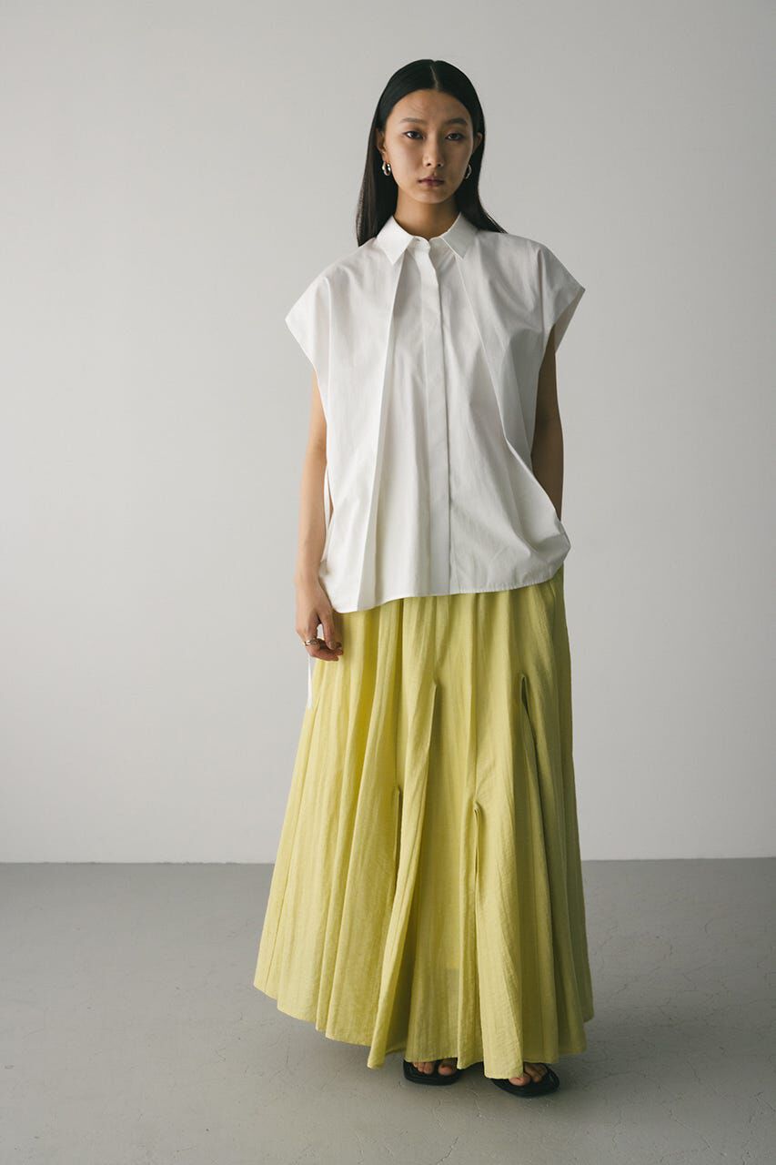 STYLEMIXER「ピンタックパネルフレアスカート」|スカート|