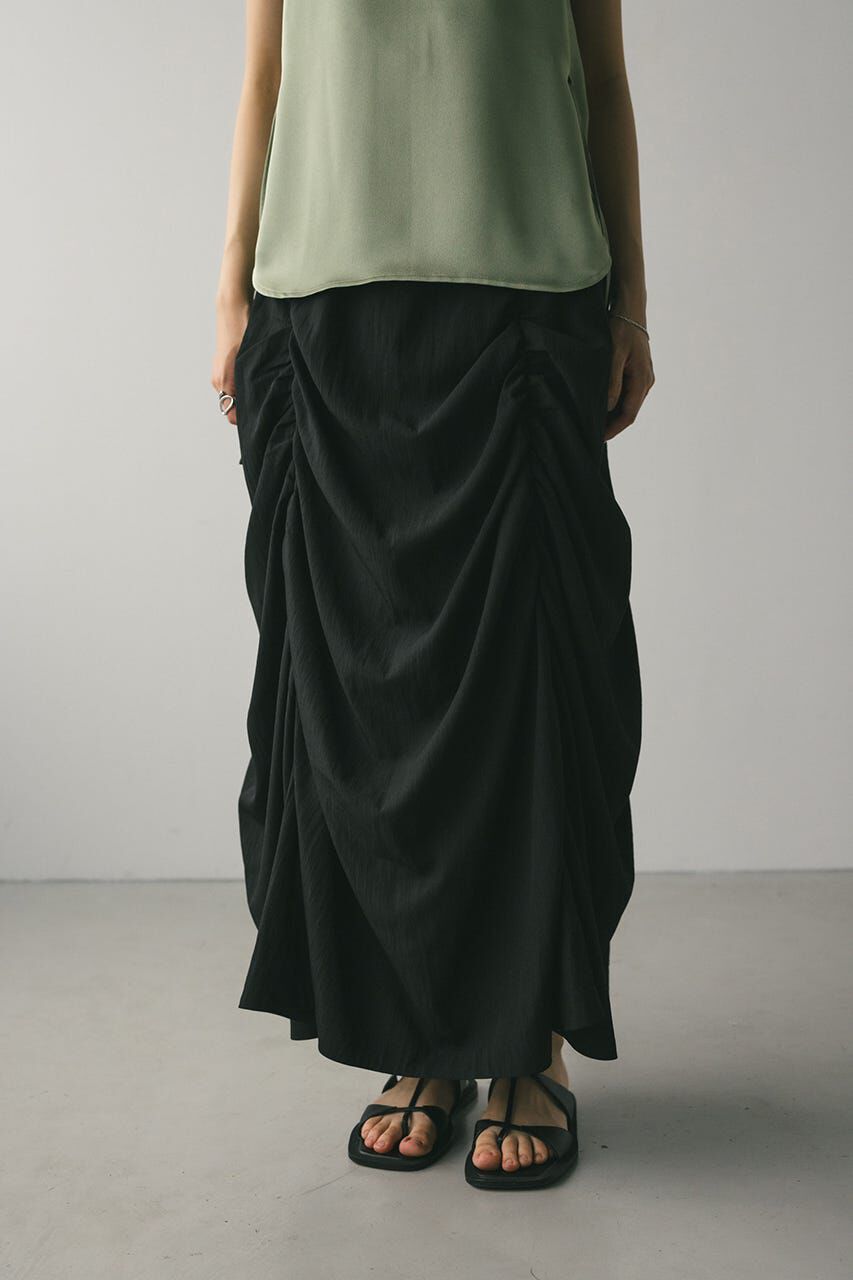 STYLEMIXER「シャーリングスカート」|スカート|BLK