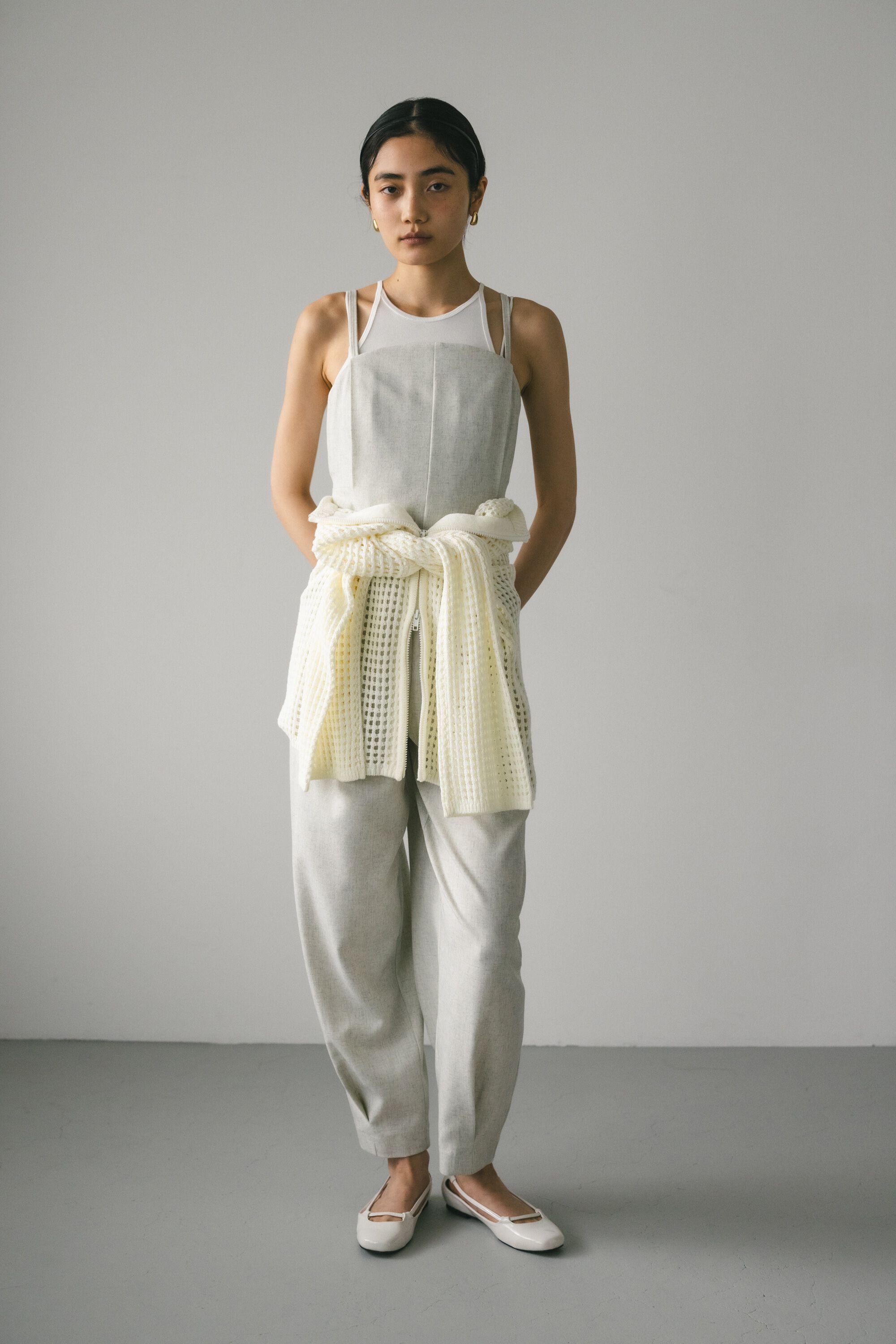 STYLEMIXER「カーブネックオールインワン」|その他|L/GRY1