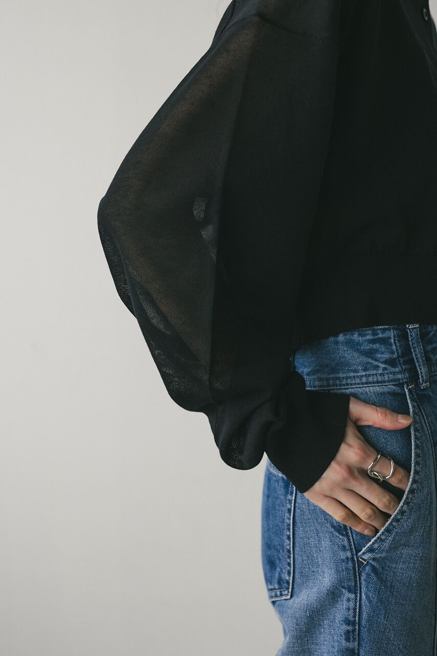 STYLEMIXER「シアーニットカーディガン」|カーディガン|