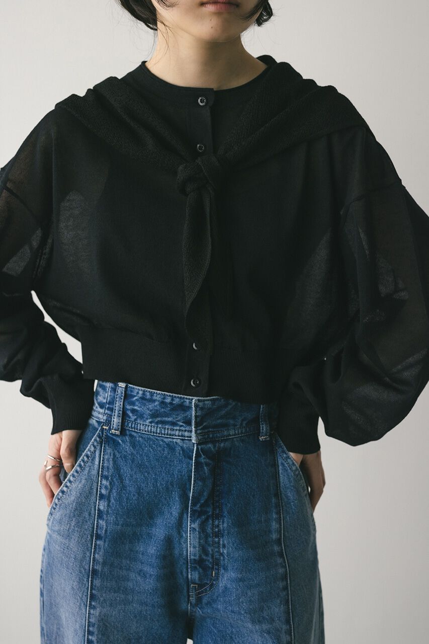 STYLEMIXER「シアーニットカーディガン」|カーディガン|