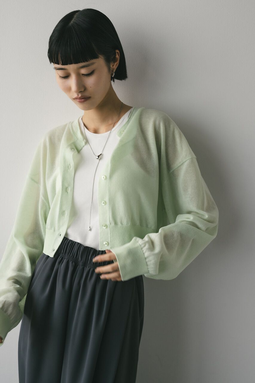 STYLEMIXER「シアーニットカーディガン」|カーディガン|