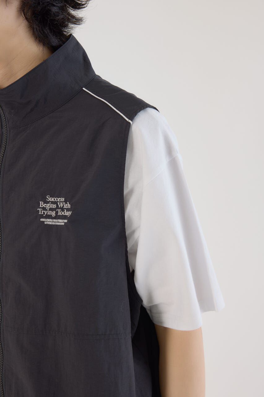 RODEO CROWNS「ドロストスタンドネックベスト」|ダウンベスト・ベスト|