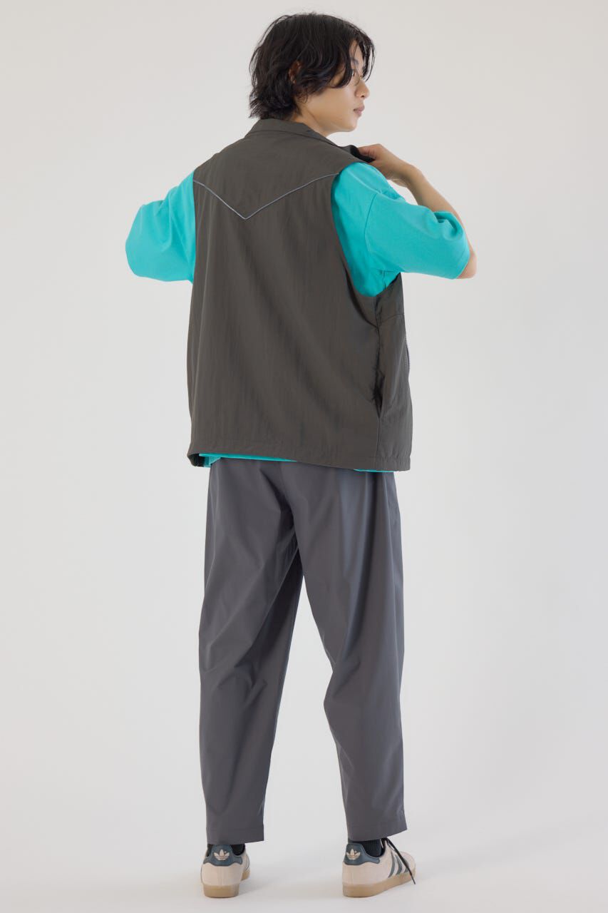 RODEO CROWNS「ドロストスタンドネックベスト」|ダウンベスト・ベスト|