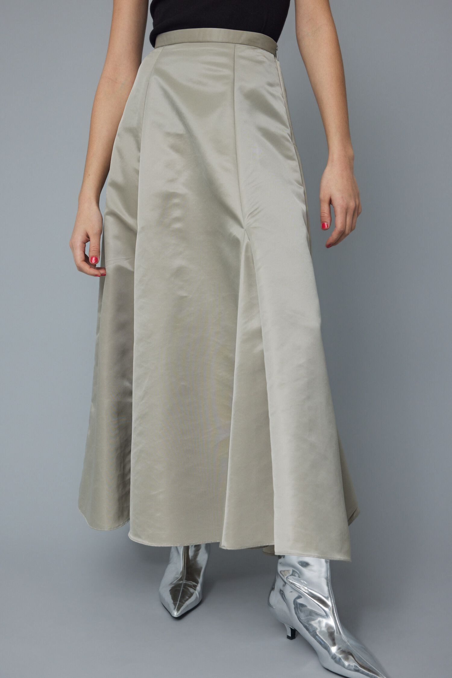 HeRIN.CYE「Nylon maxi skirt」|スカート|GRY