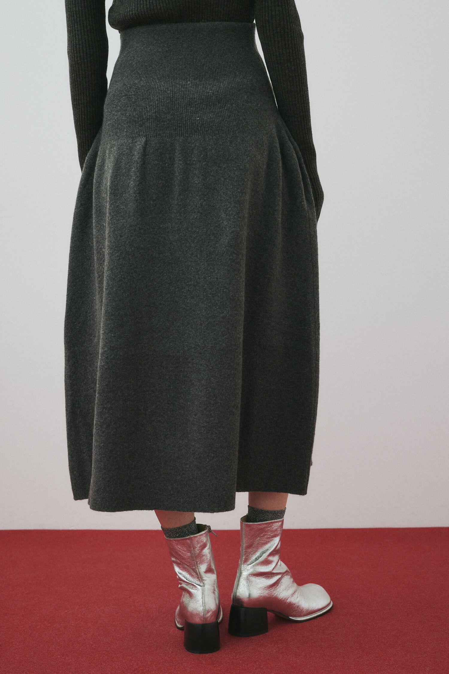 HeRIN.CYE「Flare knit skirt」|スカート|