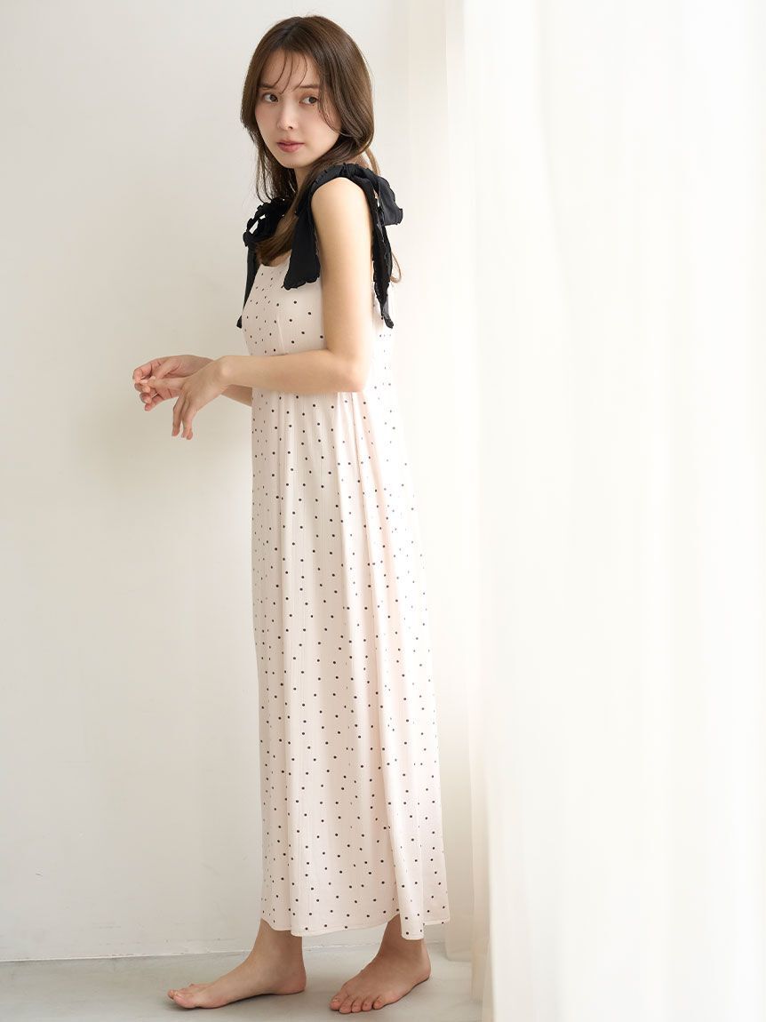 SNIDEL HOME「ショルダーリボンカットワンピース」|ルームウェア|