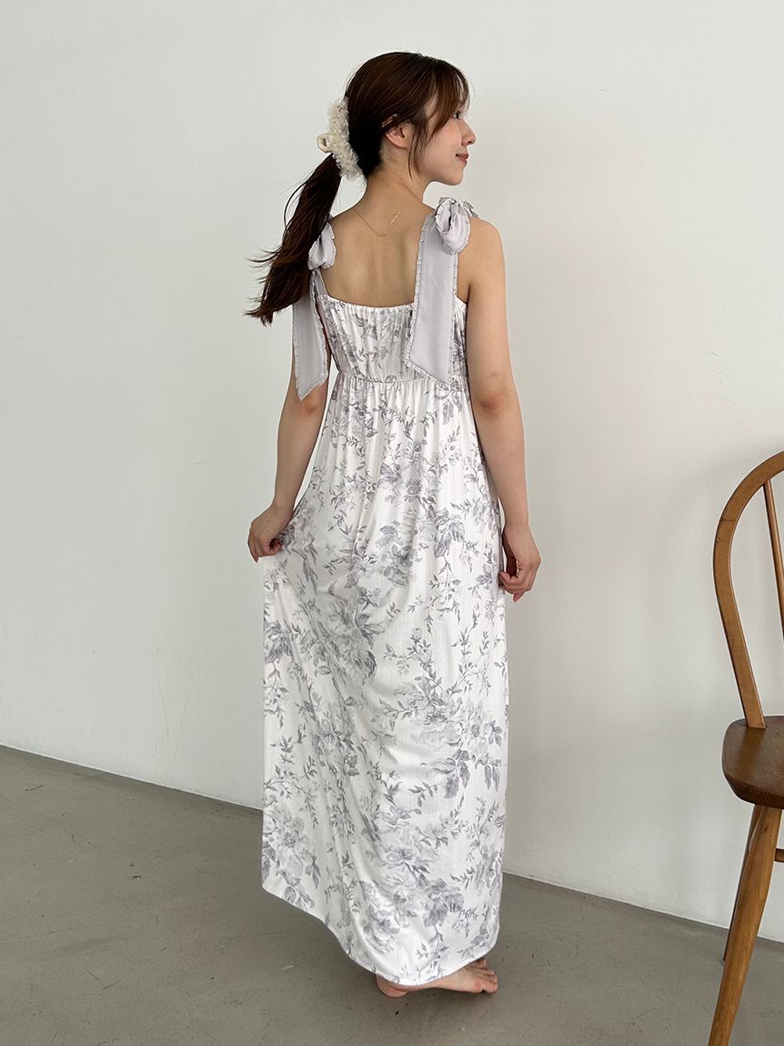 SNIDEL HOME「ショルダーリボンカットワンピース」|ルームウェア|