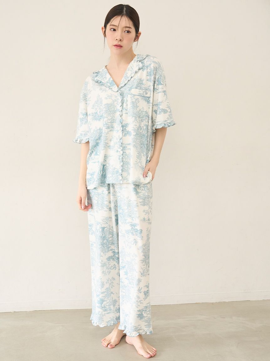 SNIDEL HOME「【Moilis】開襟シャツ」|ルームウェア|