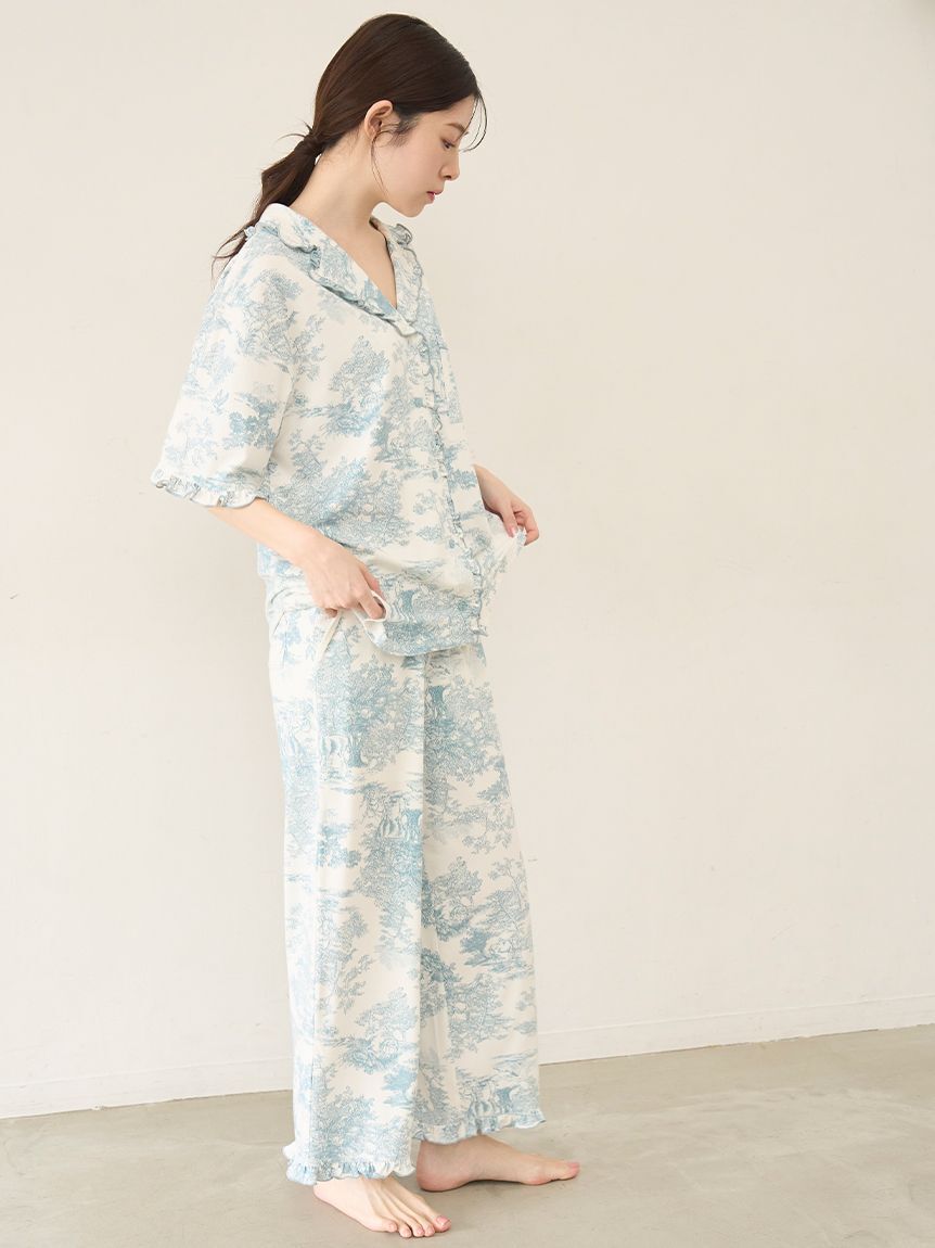 SNIDEL HOME「【Moilis】開襟シャツ」|ルームウェア|