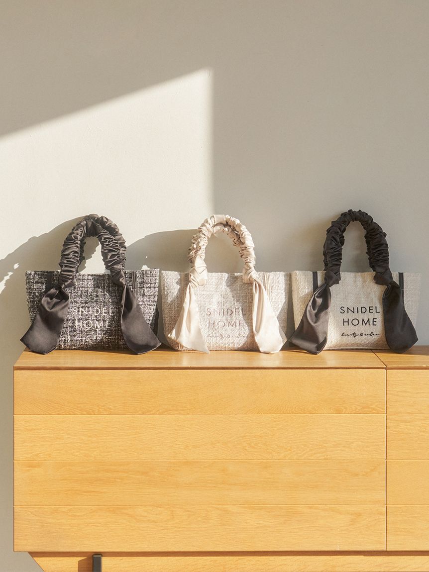 SNIDEL HOME「ツイードリボンバッグ」|ハンドバッグ|