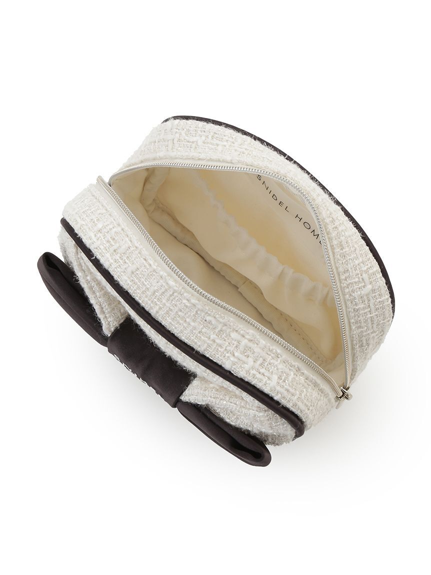 SNIDEL HOME「ツイードリボンポーチ」|ポーチ|