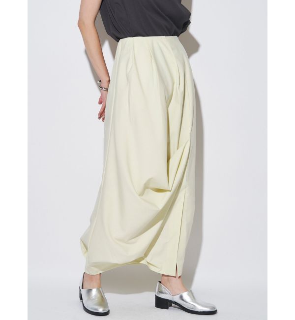 ELENDEEK「ASYME DRAPE SK」|スカート|イエロー