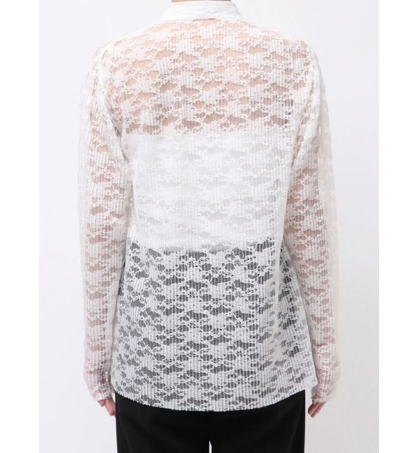 ELENDEEK「PLEATS LACE SH」|シャツ・ブラウス|