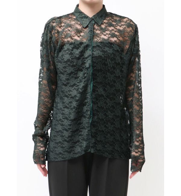 ELENDEEK「PLEATS LACE SH」|シャツ・ブラウス|