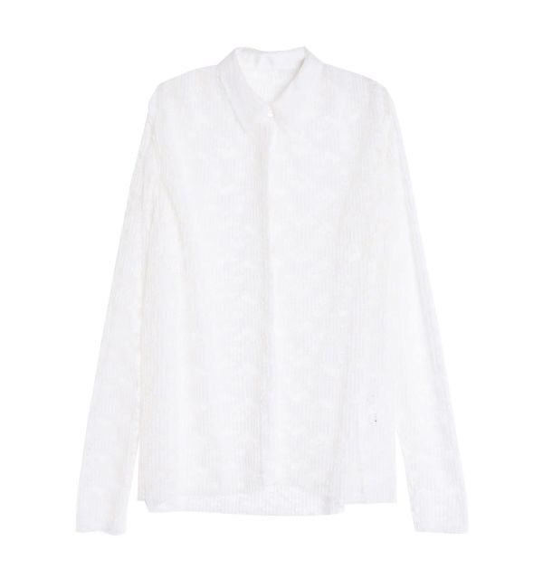 ELENDEEK「PLEATS LACE SH」|シャツ・ブラウス|