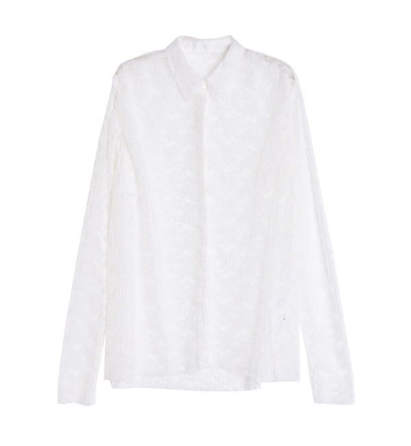 ELENDEEK「PLEATS LACE SH」|シャツ・ブラウス|