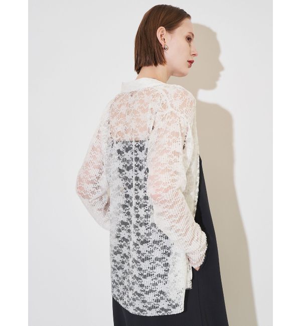 ELENDEEK「PLEATS LACE SH」|シャツ・ブラウス|