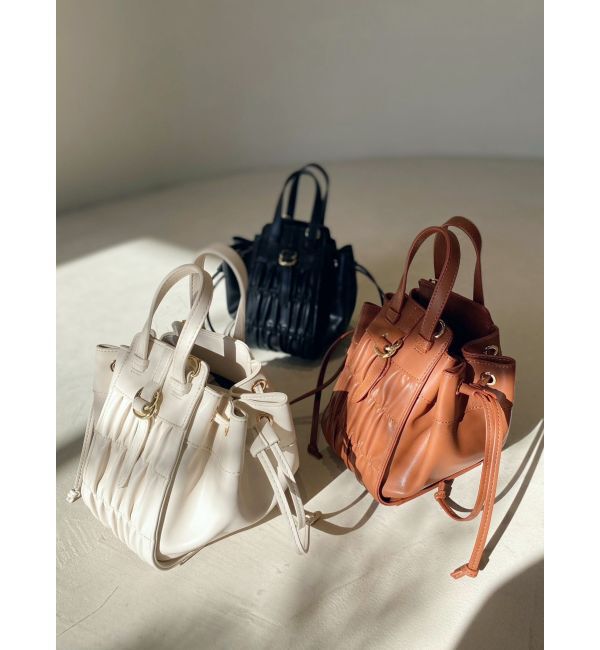 RESEXXY「シャーリングコンパクトバッグ」|ハンドバッグ|