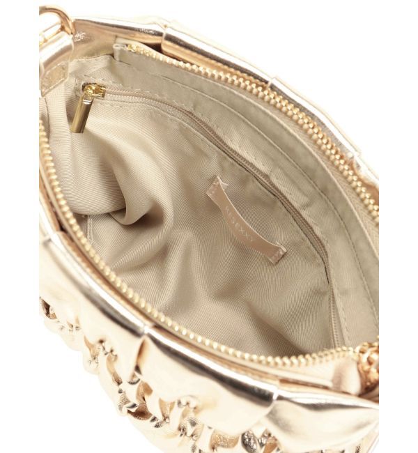 RESEXXY「メタリックギャザーバッグ」|ハンドバッグ|