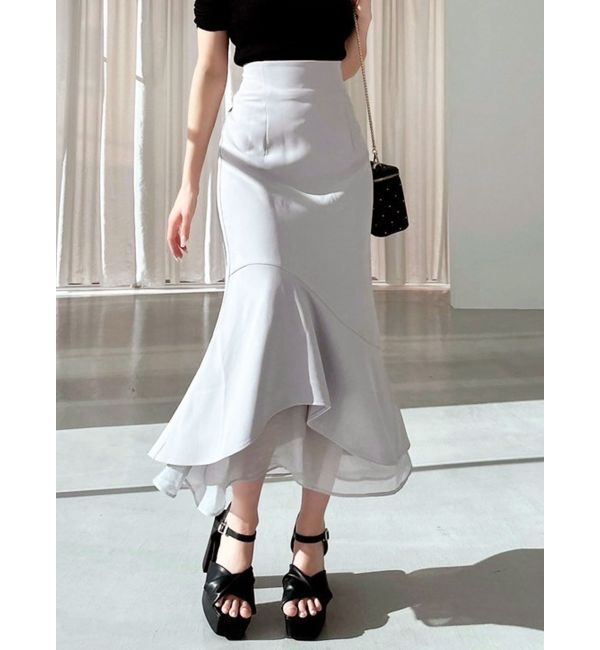 RESEXXY「シアードッキングマーメイドスカート」|スカート|グレー