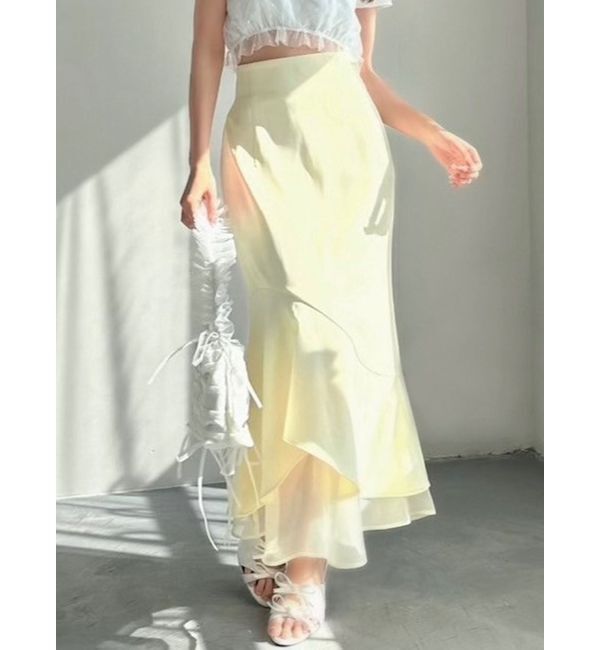 RESEXXY「シアードッキングマーメイドスカート」|スカート|イエロー