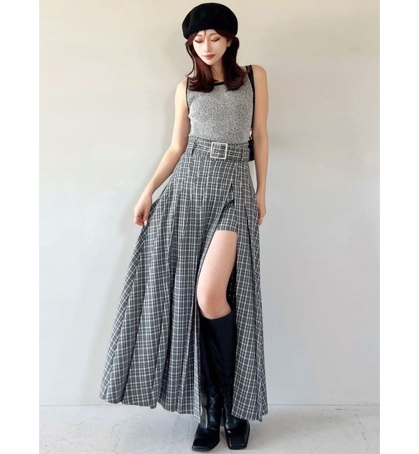 RESEXXY「ワイドプリーツレイヤードフレアスカート」|スカート|