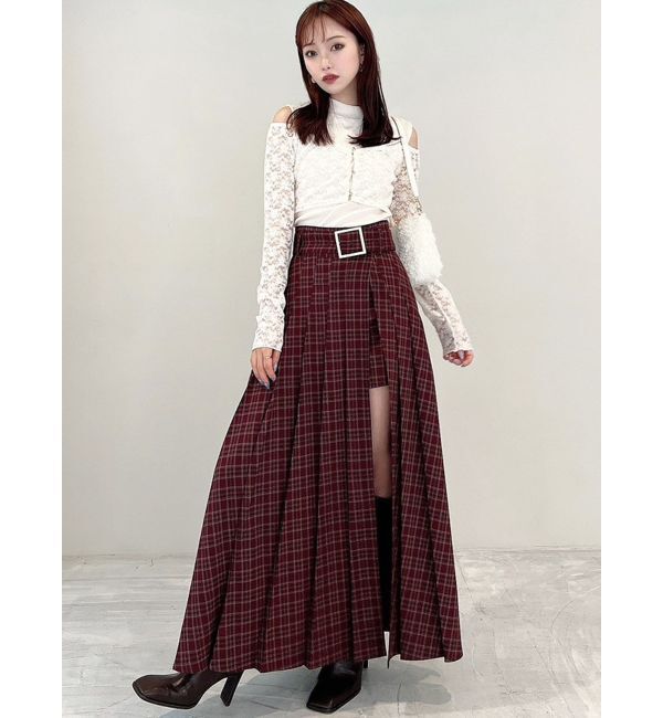 RESEXXY「ワイドプリーツレイヤードフレアスカート」|スカート|