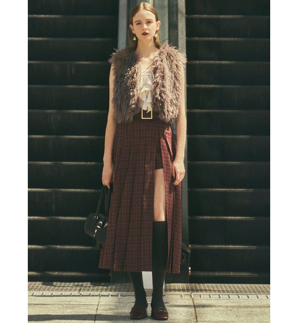 RESEXXY「ワイドプリーツレイヤードフレアスカート」|スカート|