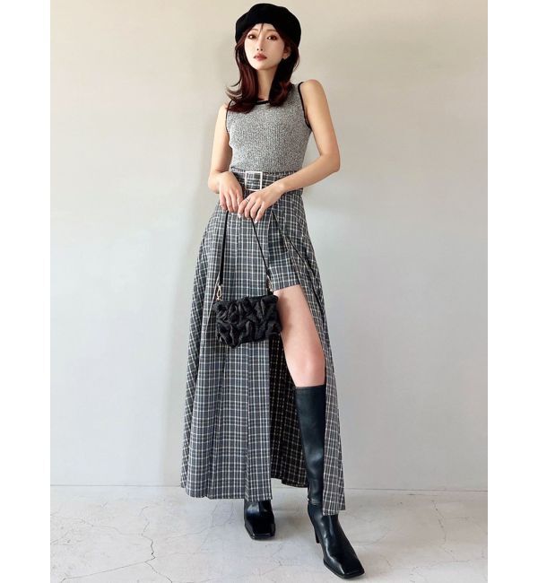 RESEXXY「ワイドプリーツレイヤードフレアスカート」|スカート|