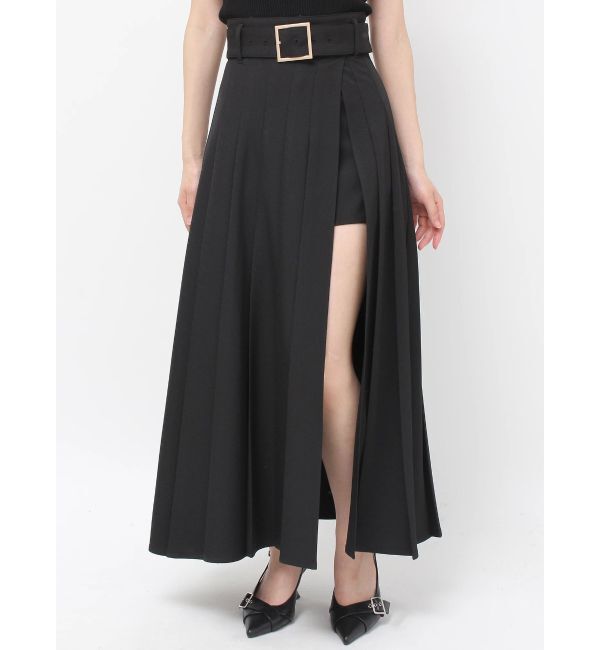 RESEXXY「ワイドプリーツレイヤードフレアスカート」|スカート|