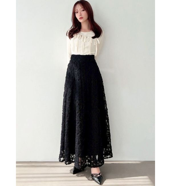 RESEXXY「ジャガードフレアスカート」|スカート|