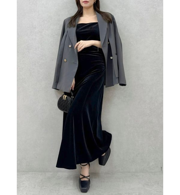 dazzlin「【SETUP】ダブルボタンケープテーラードジャケット※セットアップ対応」|テーラードジャケット|