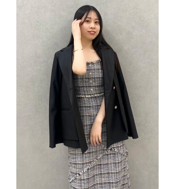 dazzlin「【SETUP】ダブルボタンケープテーラードジャケット※セットアップ対応」|テーラードジャケット|