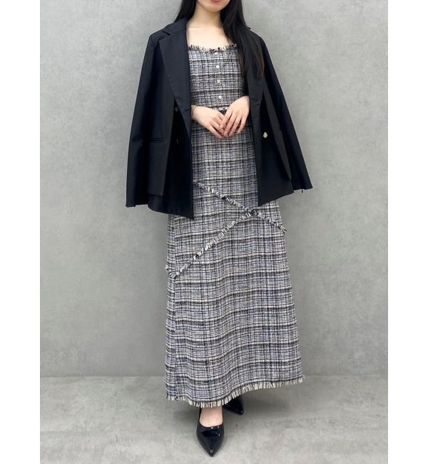 dazzlin「【SETUP】ダブルボタンケープテーラードジャケット※セットアップ対応」|テーラードジャケット|