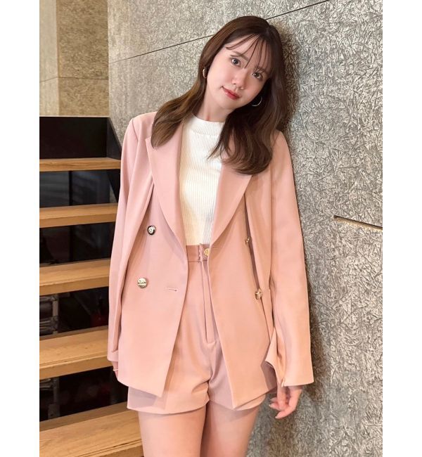 dazzlin「【SETUP】ダブルボタンケープテーラードジャケット※セットアップ対応」|テーラードジャケット|