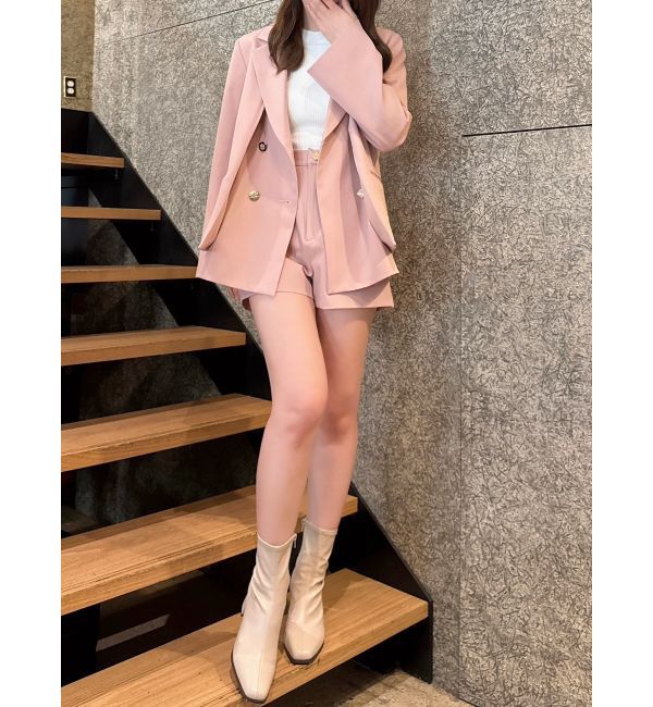 dazzlin「【SETUP】ダブルボタンケープテーラードジャケット※セットアップ対応」|テーラードジャケット|