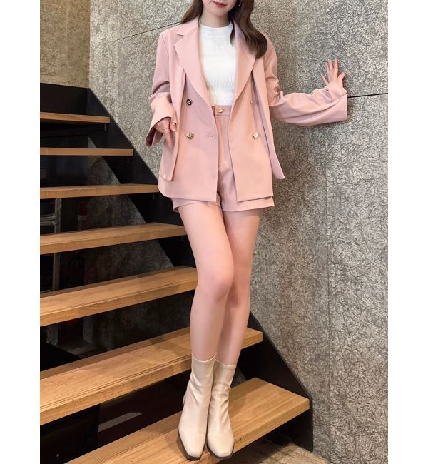 dazzlin「【SETUP】ダブルボタンケープテーラードジャケット※セットアップ対応」|テーラードジャケット|