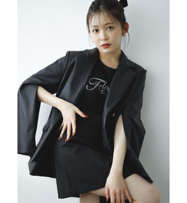 dazzlin「【SETUP】ダブルボタンケープテーラードジャケット※セットアップ対応」|テーラードジャケット|