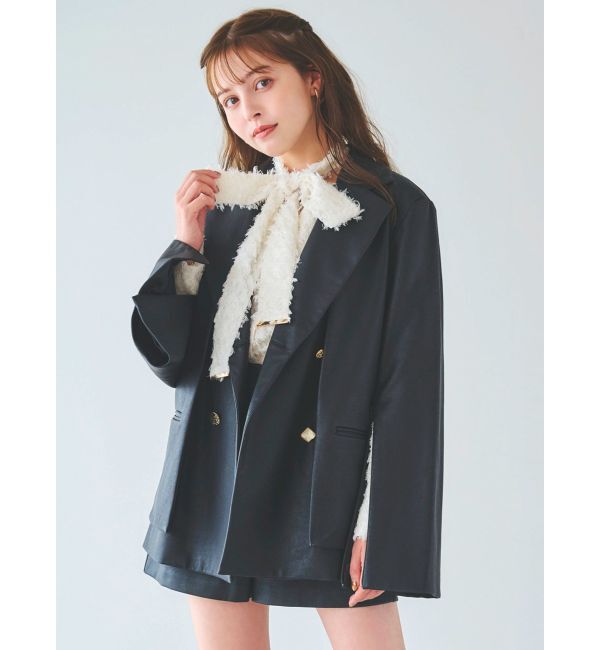 dazzlin「【SETUP】ダブルボタンケープテーラードジャケット※セットアップ対応」|テーラードジャケット|