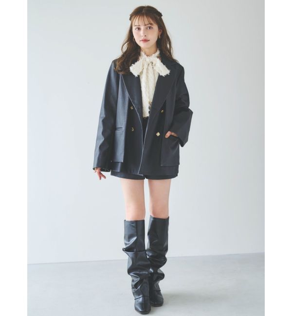 dazzlin「【SETUP】ダブルボタンケープテーラードジャケット※セットアップ対応」|テーラードジャケット|