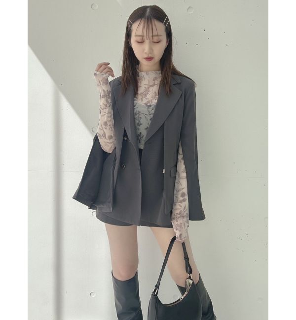 dazzlin「【SETUP】ダブルボタンケープテーラードジャケット※セットアップ対応」|テーラードジャケット|