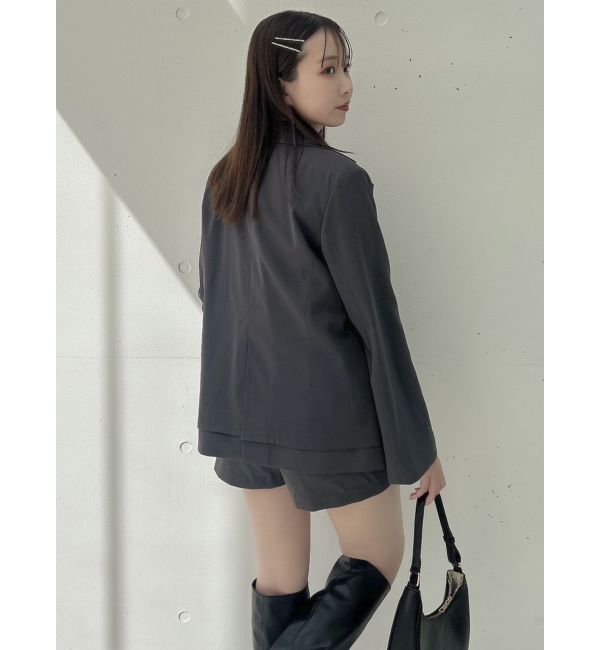 dazzlin「【SETUP】ダブルボタンケープテーラードジャケット※セットアップ対応」|テーラードジャケット|