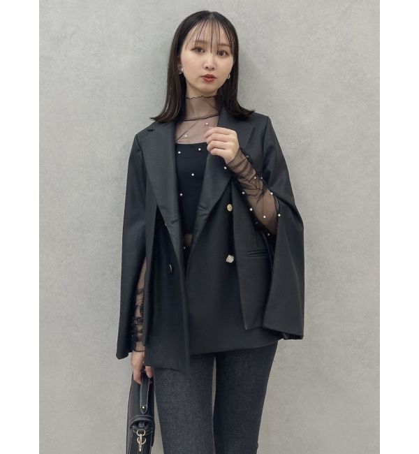 dazzlin「【SETUP】ダブルボタンケープテーラードジャケット※セットアップ対応」|テーラードジャケット|