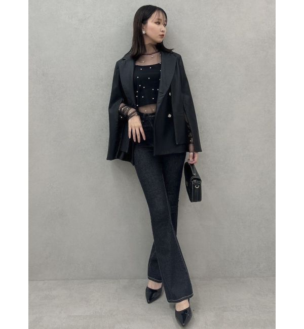 dazzlin「【SETUP】ダブルボタンケープテーラードジャケット※セットアップ対応」|テーラードジャケット|