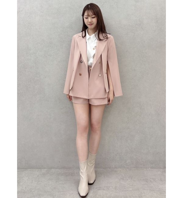 dazzlin「【SETUP】ダブルボタンケープテーラードジャケット※セットアップ対応」|テーラードジャケット|