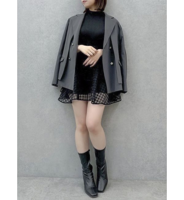 dazzlin「【SETUP】ダブルボタンケープテーラードジャケット※セットアップ対応」|テーラードジャケット|