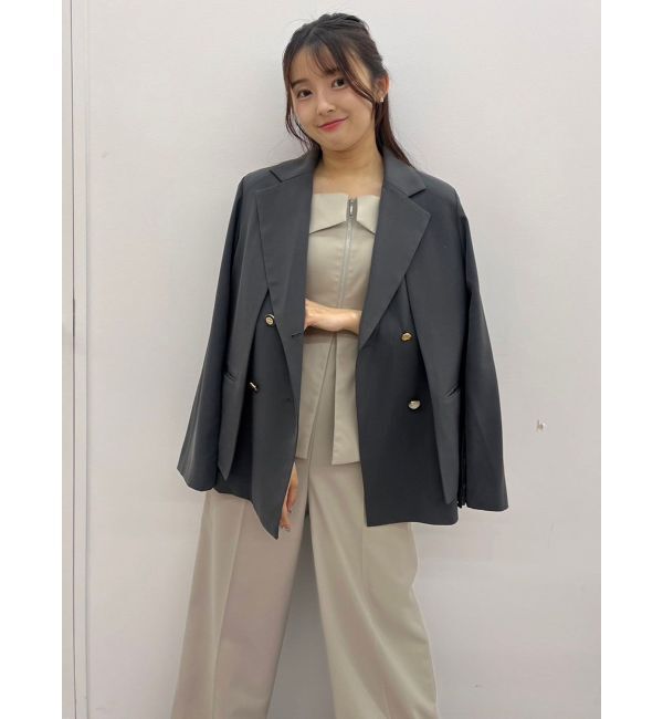 dazzlin「【SETUP】ダブルボタンケープテーラードジャケット※セットアップ対応」|テーラードジャケット|